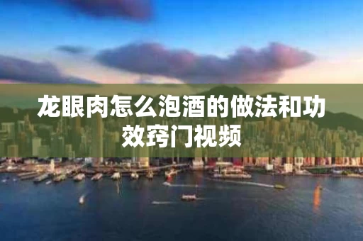 龙眼肉怎么泡酒的做法和功效窍门视频