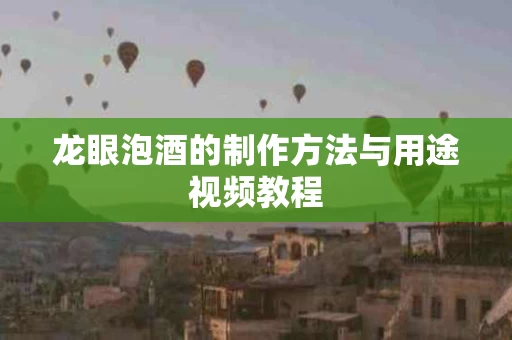 龙眼泡酒的制作方法与用途视频教程