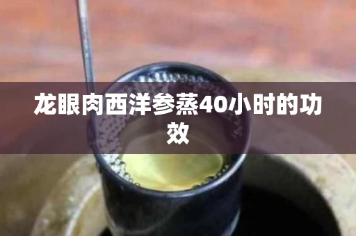 龙眼肉西洋参蒸40小时的功效