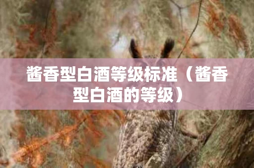 酱香型白酒等级标准（酱香型白酒的等级）