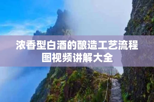 浓香型白酒的酿造工艺流程图视频讲解大全