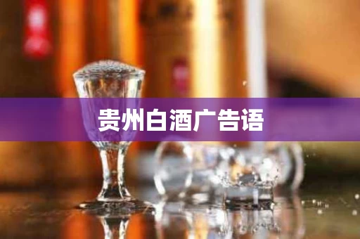 贵州白酒广告语
