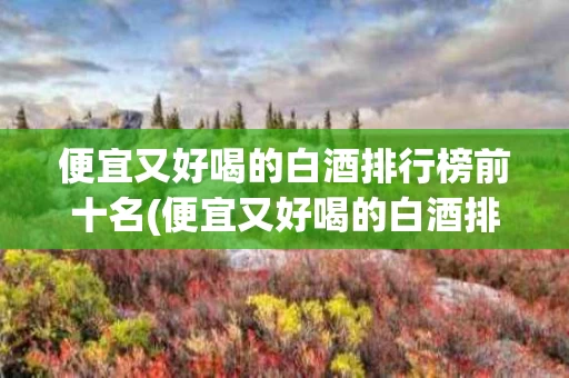 便宜又好喝的白酒排行榜前十名(便宜又好喝的白酒排行榜前十名品牌)