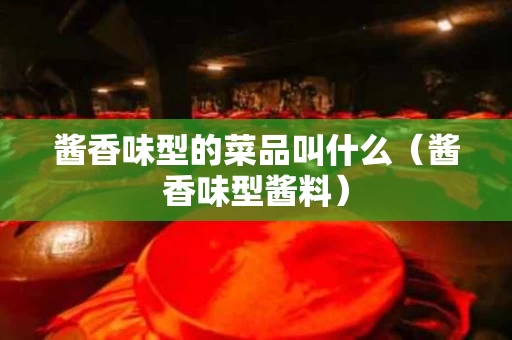 酱香味型的菜品叫什么（酱香味型酱料）