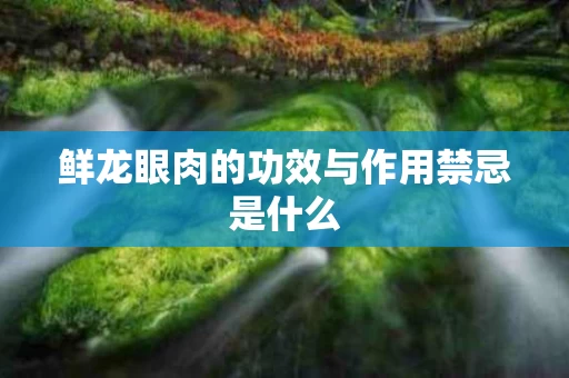 鲜龙眼肉的功效与作用禁忌是什么