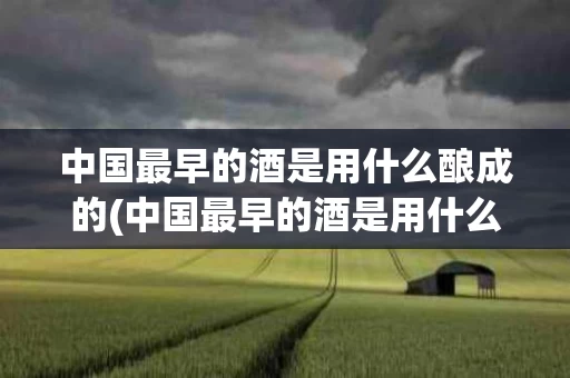 中国最早的酒是用什么酿成的(中国最早的酒是用什么酿成的呢)