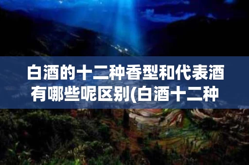 白酒的十二种香型和代表酒有哪些呢区别(白酒十二种香型详情各自特点)