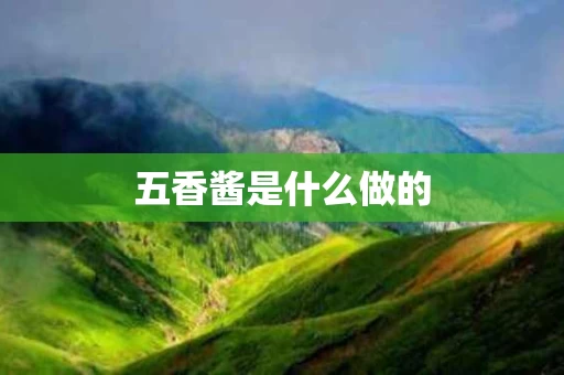 五香酱是什么做的