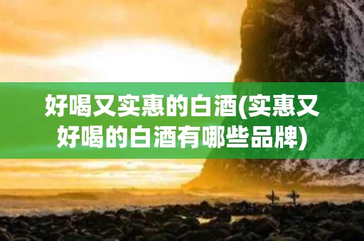 好喝又实惠的白酒(实惠又好喝的白酒有哪些品牌)