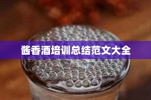 酱香酒培训总结范文大全