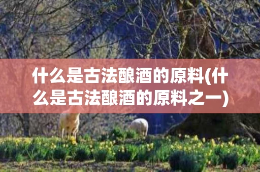 什么是古法酿酒的原料(什么是古法酿酒的原料之一)
