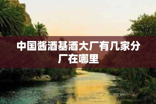 中国酱酒基酒大厂有几家分厂在哪里