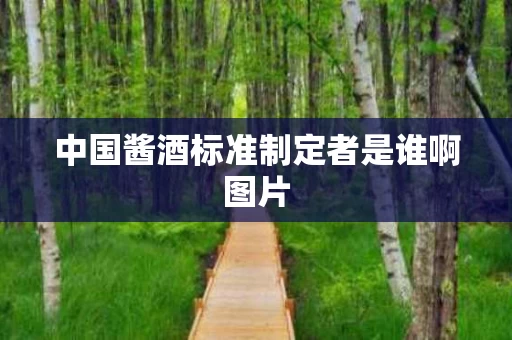 中国酱酒标准制定者是谁啊图片