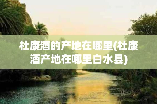 杜康酒的产地在哪里(杜康酒产地在哪里白水县)