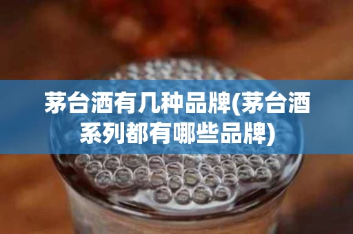 茅台洒有几种品牌(茅台酒系列都有哪些品牌)