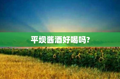 平坝酱酒好喝吗?