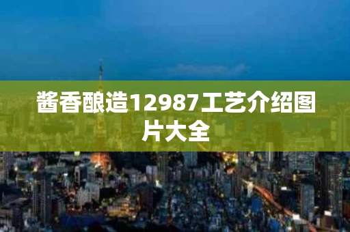 酱香酿造12987工艺介绍图片大全