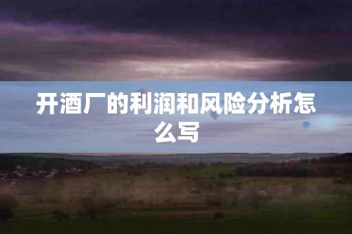 开酒厂的利润和风险分析怎么写