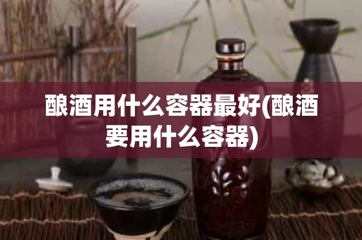 酿酒用什么容器最好(酿酒要用什么容器)