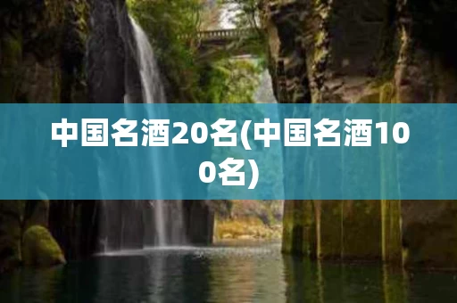 中国名酒20名(中国名酒100名)