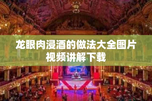 龙眼肉浸酒的做法大全图片视频讲解下载