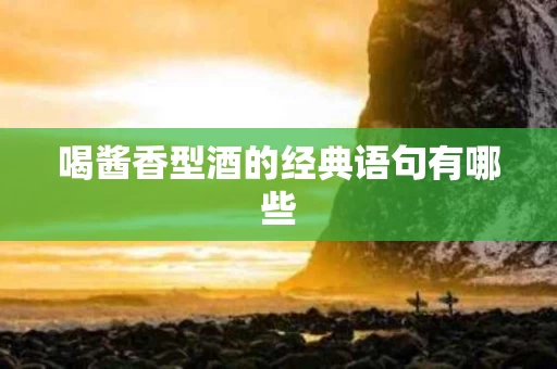 喝酱香型酒的经典语句有哪些