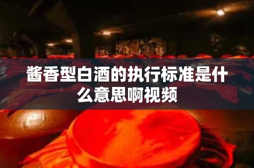 酱香型白酒的执行标准是什么意思啊视频