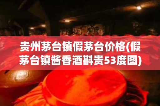 贵州茅台镇假茅台价格(假茅台镇酱香酒斟贵53度图)