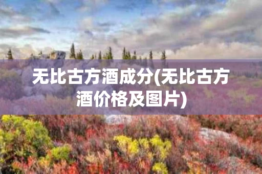无比古方酒成分(无比古方酒价格及图片)