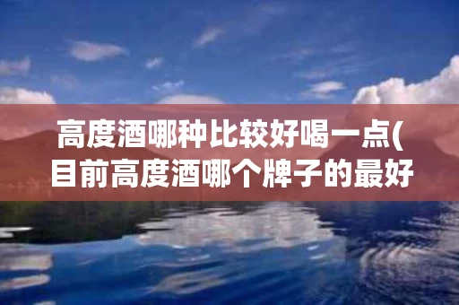 高度酒哪种比较好喝一点(目前高度酒哪个牌子的最好)