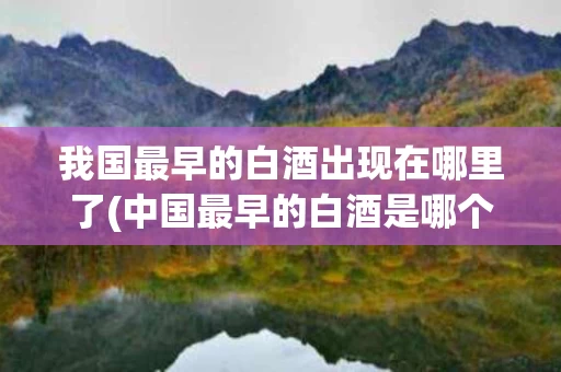 我国最早的白酒出现在哪里了(中国最早的白酒是哪个朝代发明的)
