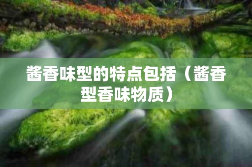 酱香味型的特点包括（酱香型香味物质）