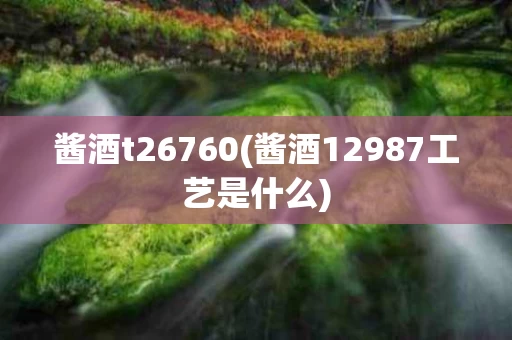 酱酒t26760(酱酒12987工艺是什么)