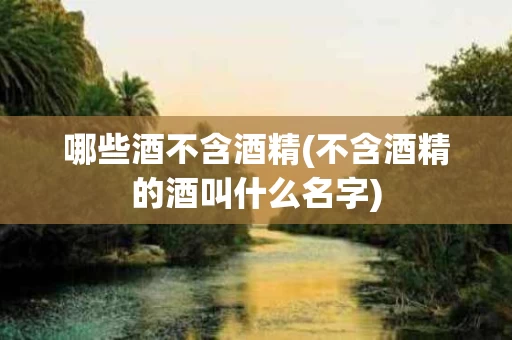 哪些酒不含酒精(不含酒精的酒叫什么名字)