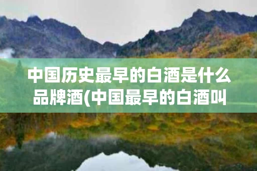 中国历史最早的白酒是什么品牌酒(中国最早的白酒叫什么)