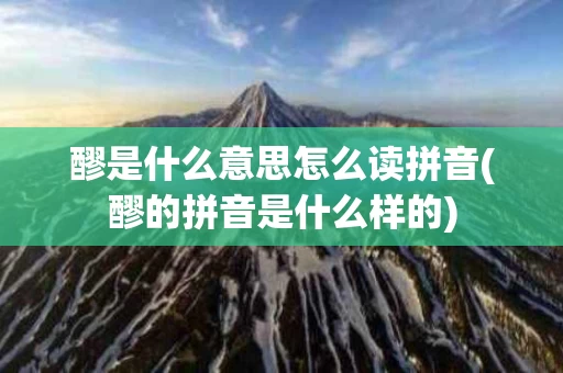 醪是什么意思怎么读拼音(醪的拼音是什么样的)