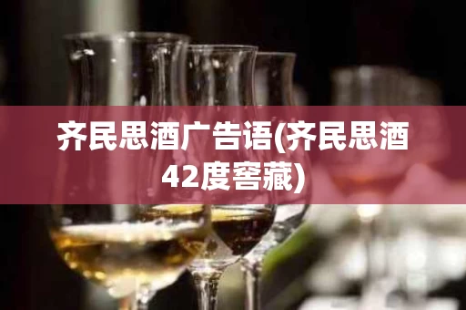 齐民思酒广告语(齐民思酒42度窖藏)