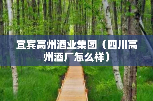宜宾高州酒业集团（四川高州酒厂怎么样）