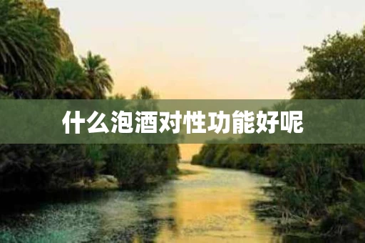 什么泡酒对性功能好呢