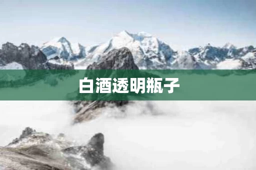白酒透明瓶子