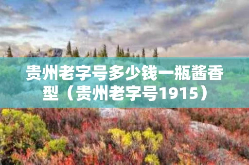 贵州老字号多少钱一瓶酱香型（贵州老字号1915）