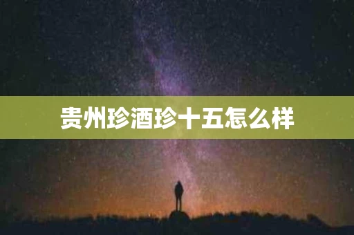 贵州珍酒珍十五怎么样