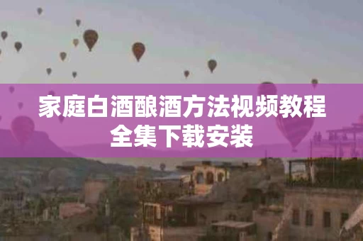 家庭白酒酿酒方法视频教程全集下载安装