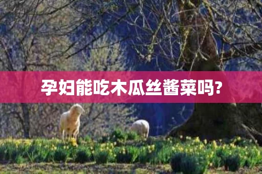 孕妇能吃木瓜丝酱菜吗?