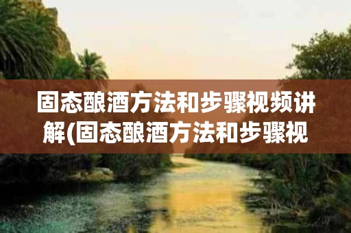 固态酿酒方法和步骤视频讲解(固态酿酒方法和步骤视频讲解教程)