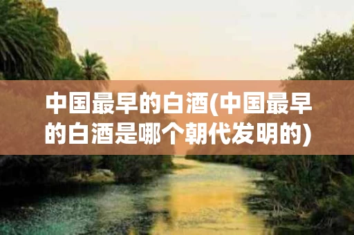 中国最早的白酒(中国最早的白酒是哪个朝代发明的)