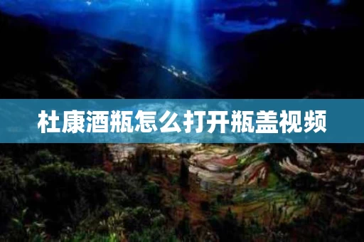 杜康酒瓶怎么打开瓶盖视频
