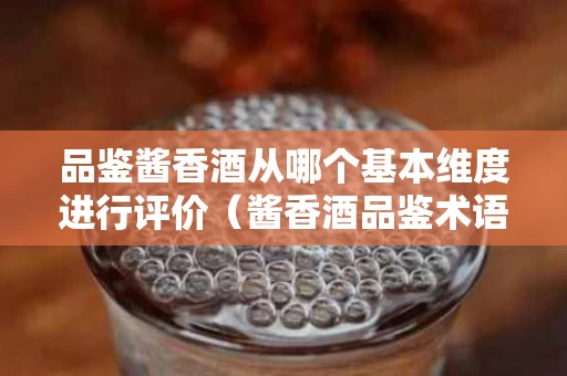 品鉴酱香酒从哪个基本维度进行评价（酱香酒品鉴术语）