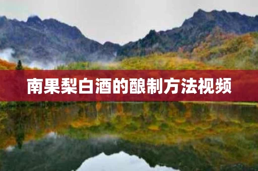 南果梨白酒的酿制方法视频