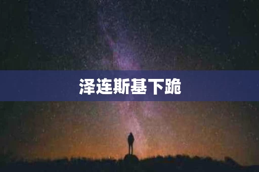 泽连斯基下跪